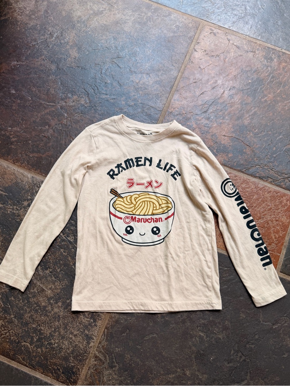 Kids Ramen Life Long Sleeve Shirt Maruchan XS